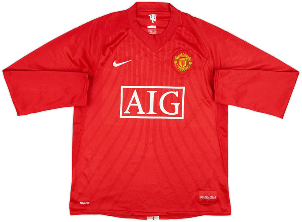 2007/09 Manchester United Home Long Sleeve Jersey