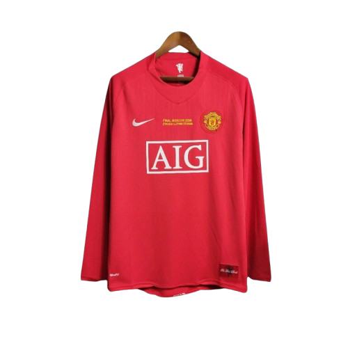 2007/08 Manchester United Home Long Sleeve Jersey